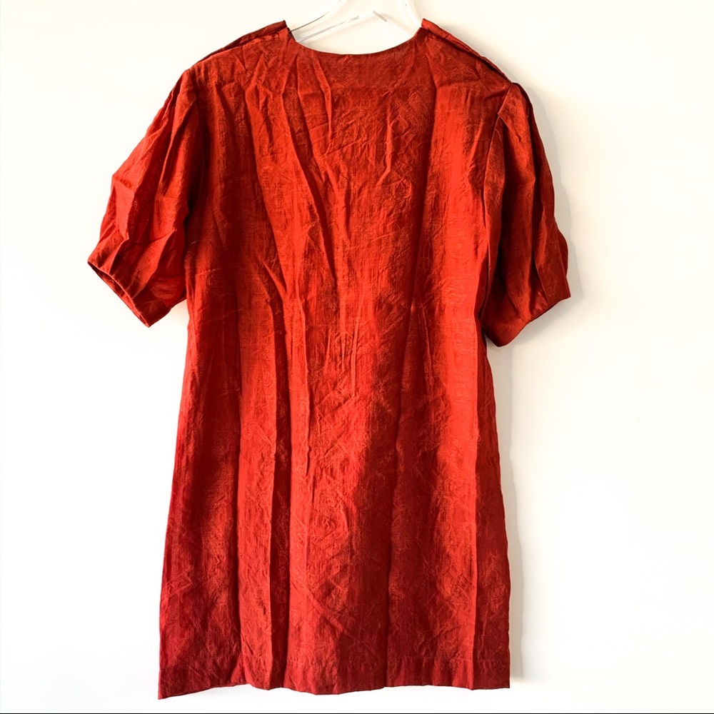 Rebecca Minkoff Juno Dress Burnt Henna 356 - Picture 4 of 5